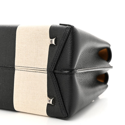 MCM Canvas Neo Milla Tote Black White 9 of 10