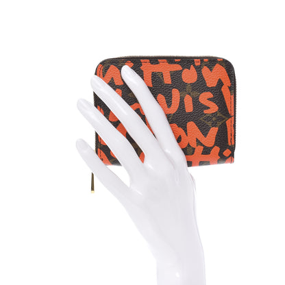 Louis Vuitton Monogram Graffiti Zippy Coin Purse Orange 2 of 8