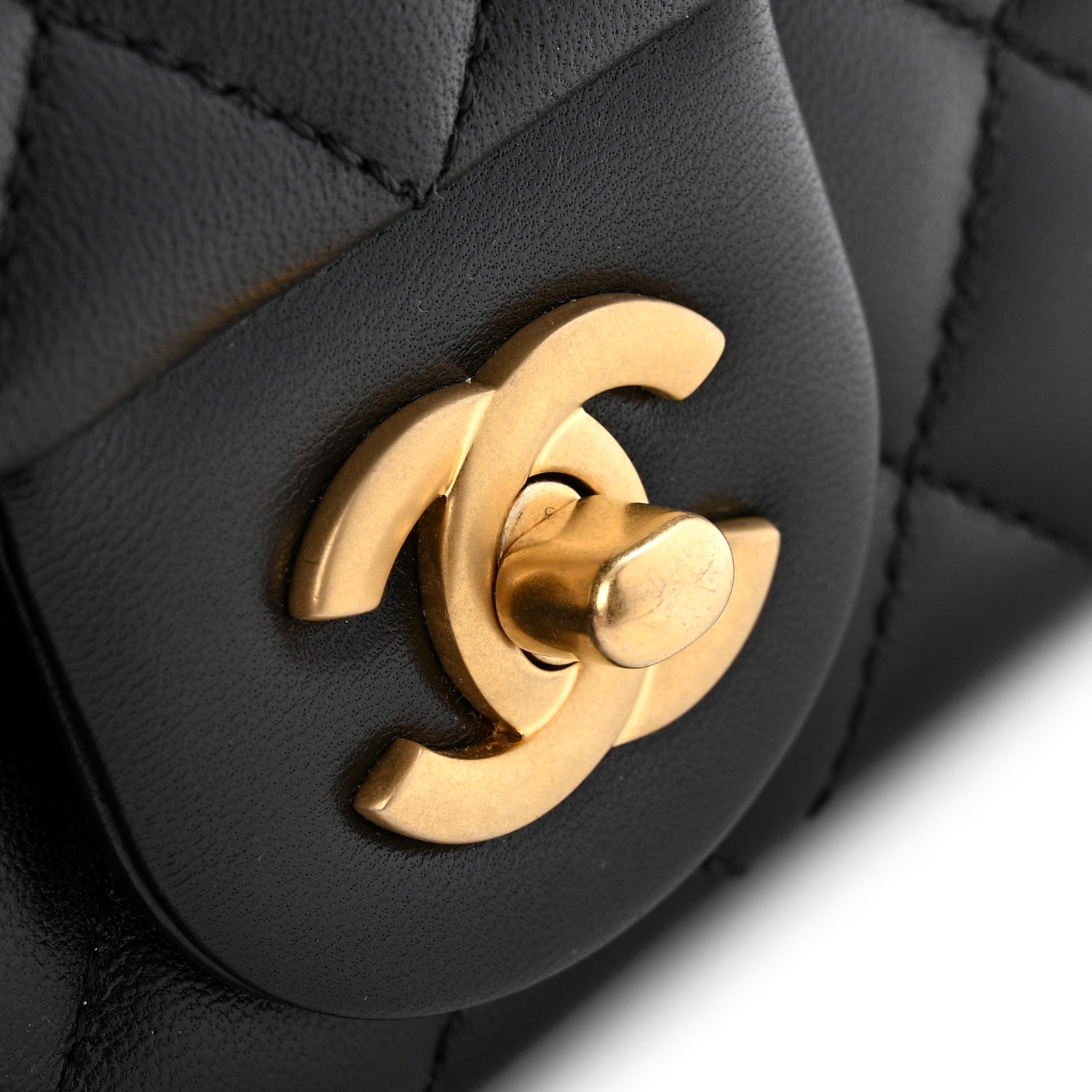 Chanel Lambskin Quilted Mini Sweet Camellia Flap Black 10 of 11