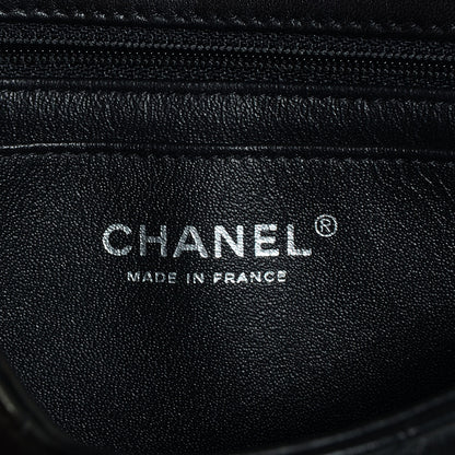 Chanel Lambskin Chevron Quilted Mini Rectangular Flap So Black 7 of 9