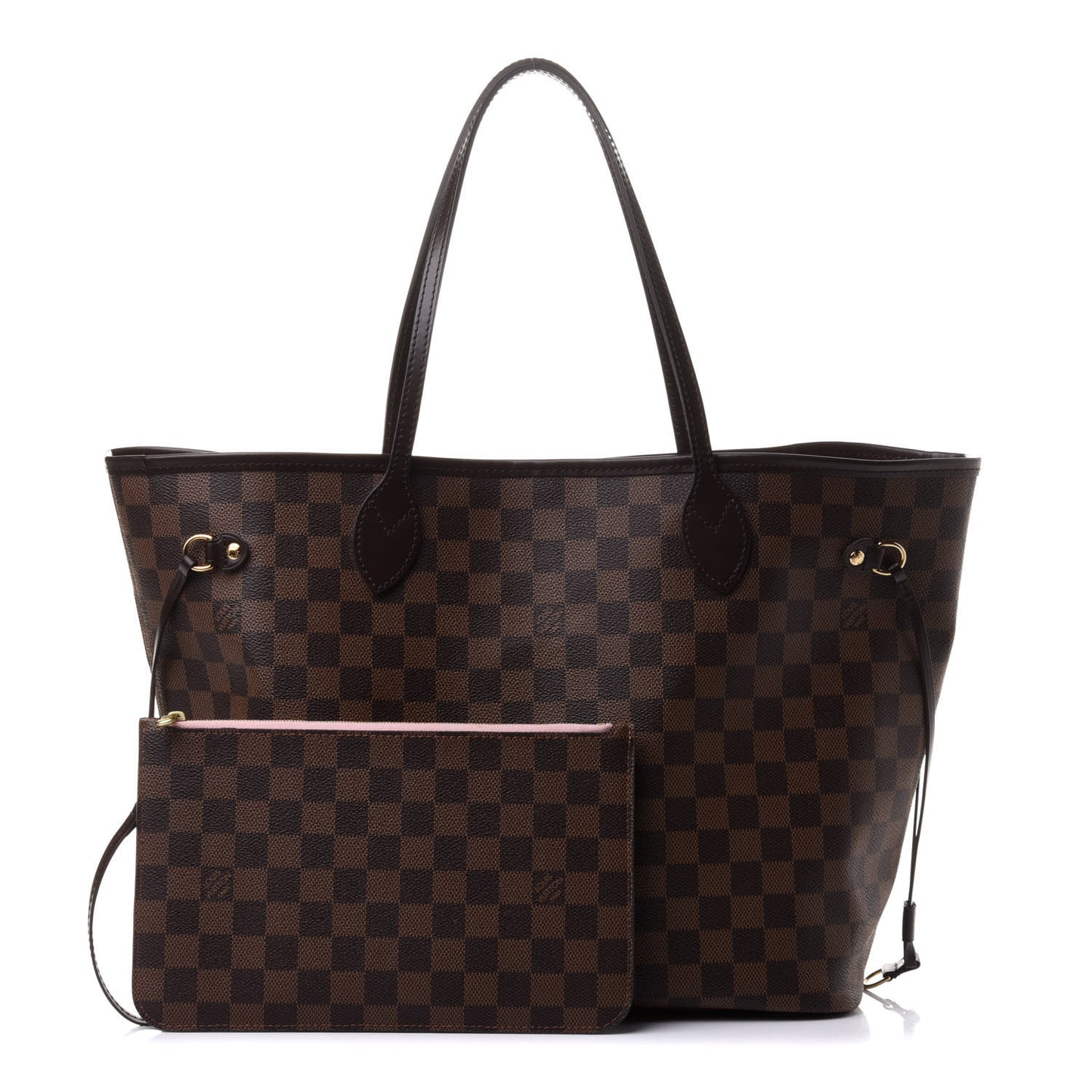 Damier Ebene Neo Neverfull MM Rose Ballerine