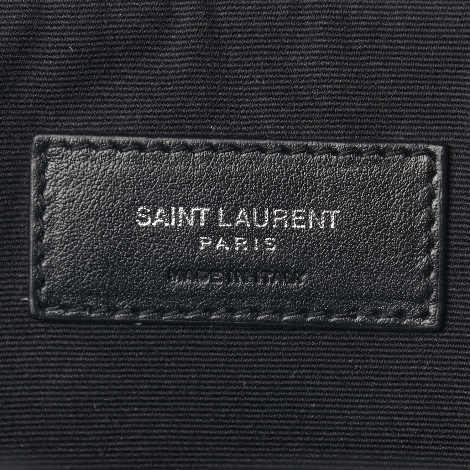 Saint Laurent Canvas Signature Heaven Embroidered Mini City Backpack Black 6 of 11