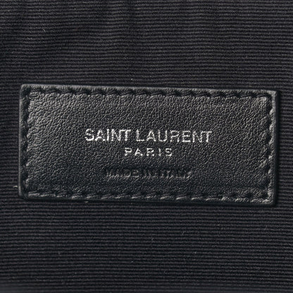 Saint Laurent Canvas Signature Heaven Embroidered Mini City Backpack Black 6 of 11