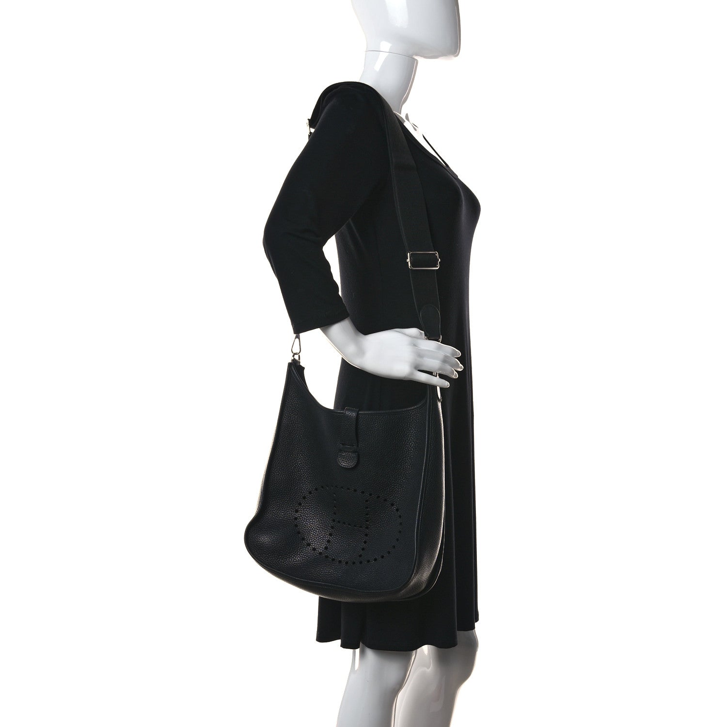 Hermes Taurillon Clemence Evelyne III PM Black 3 of 13