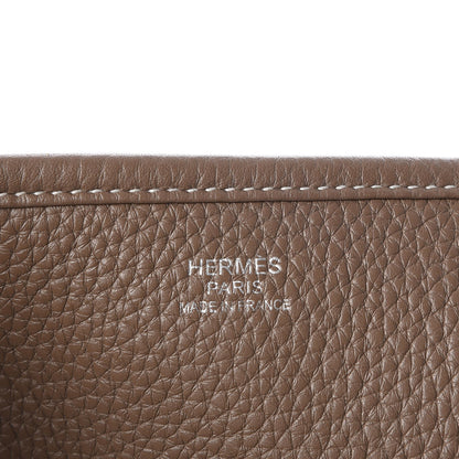 Hermes Taurillon Clemence Evelyne III GM Etoupe 7 of 7