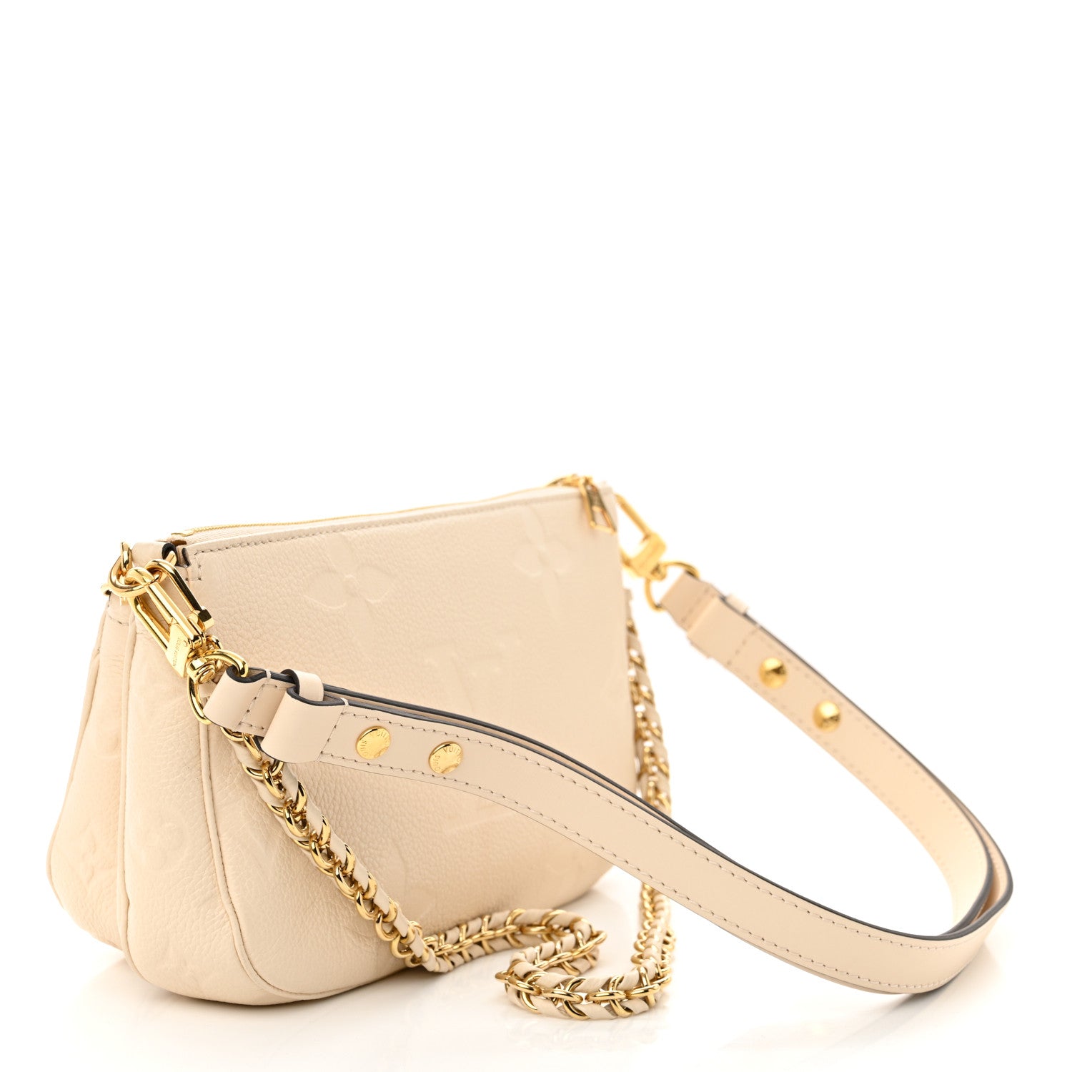 Louis Vuitton Empreinte Monogram Giant Multi Pochette Accessories Cream 3 of 10