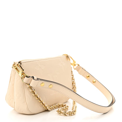 Louis Vuitton Empreinte Monogram Giant Multi Pochette Accessories Cream 3 of 10