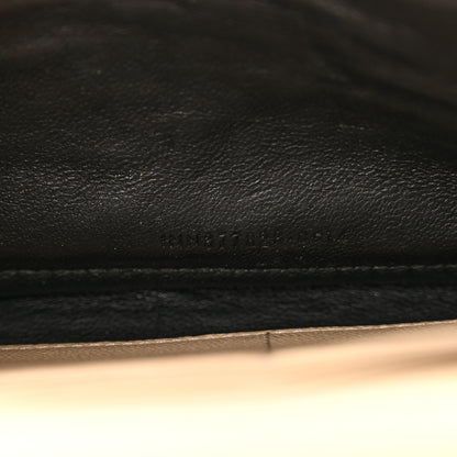 Saint Laurent Grain De Poudre Matelasse Chevron Monogram Chain Wallet Deep Beige 7 of 20