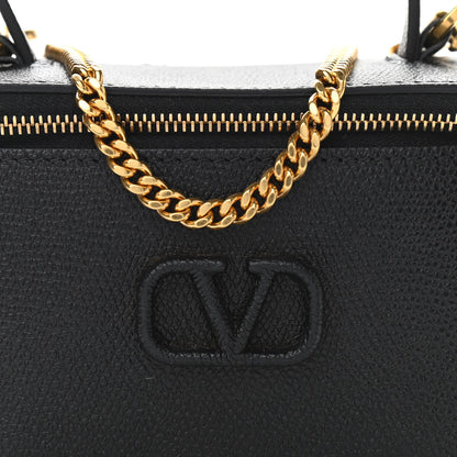 Valentino Garavani Grained Calfskin VSling Vanity Case Black 7 of 9