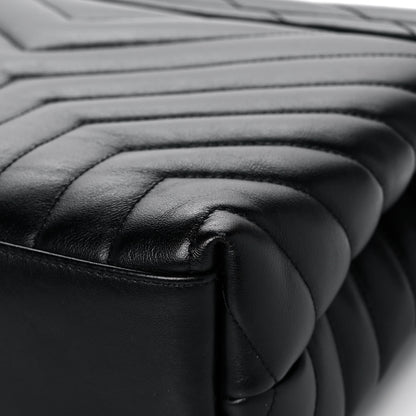 Saint Laurent Calfskin Y Quilted Monogram Medium Loulou Chain Satchel Black 13 of 16
