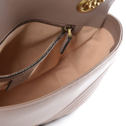 Gucci Calfskin Matelasse Small GG Marmont Shoulder Bag Porcelain Rose 4 of 9