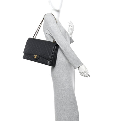 Chanel Caviar Quilted Maxi Double Flap Black 3 of 27