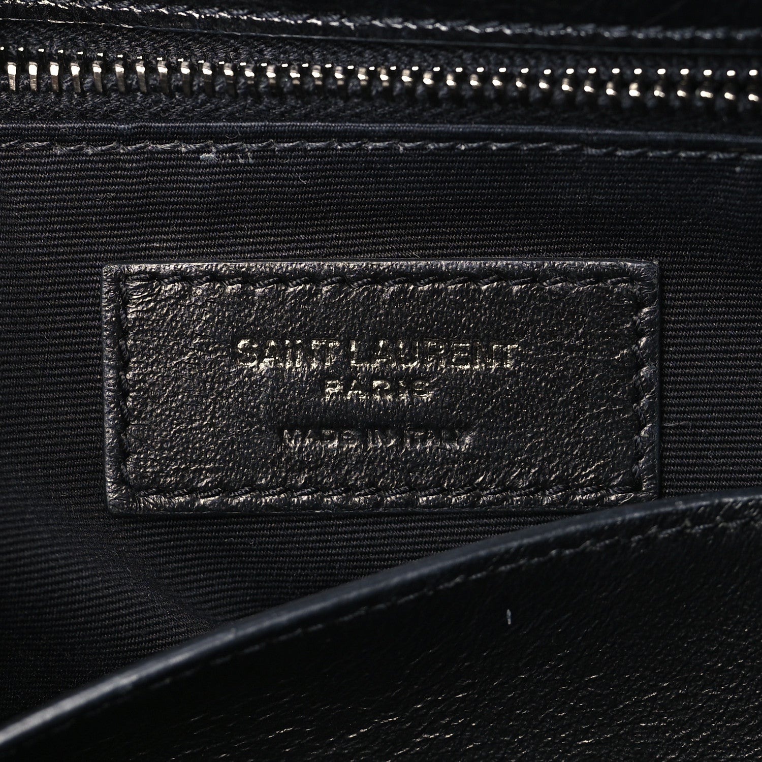 Saint Laurent Crinkled Calfskin Matelasse Monogram Medium Niki Chain Satchel Black 6 of 9
