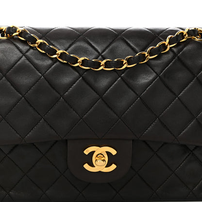 Chanel Lambskin Quilted Medium Double Flap Dark Brown 8 of 10