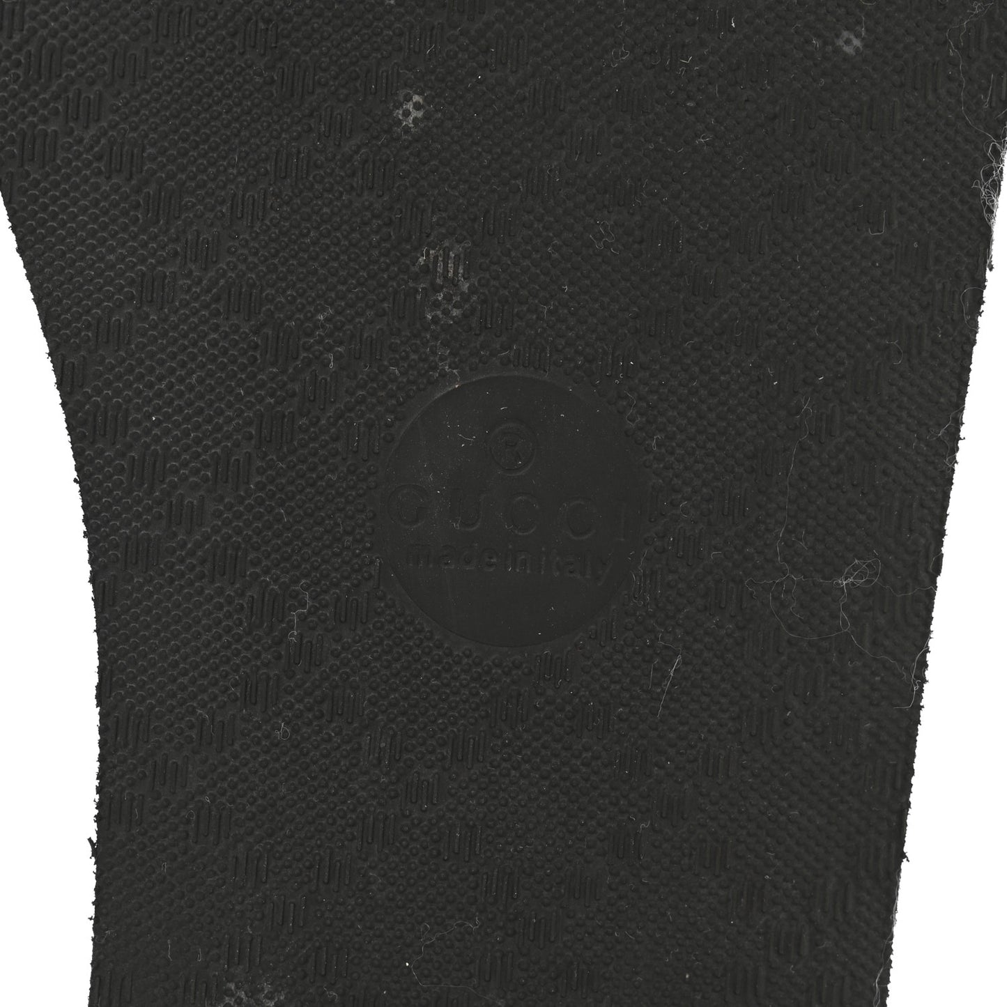 Rubber Chevron Womens GG Thong Sandals 41 Black