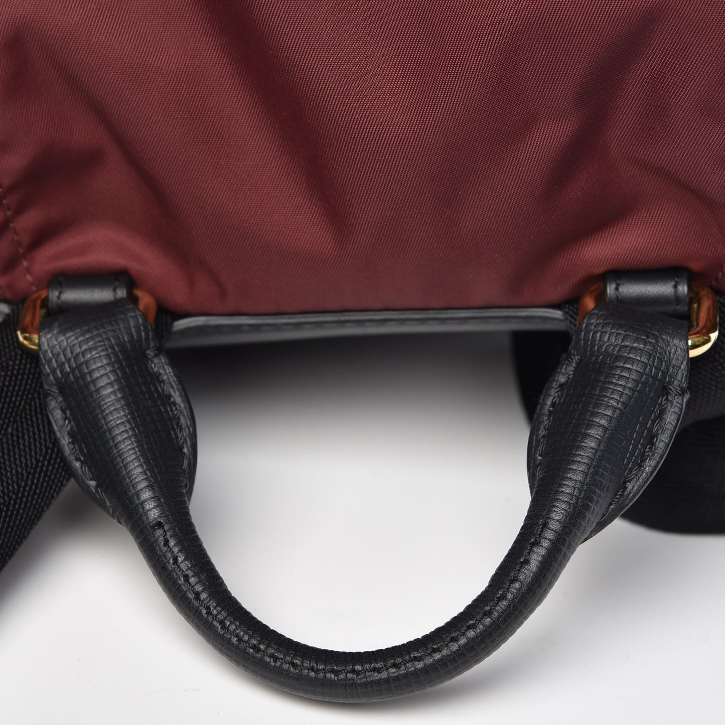 Nylon Medium Rucksack Backpack Burgundy Red