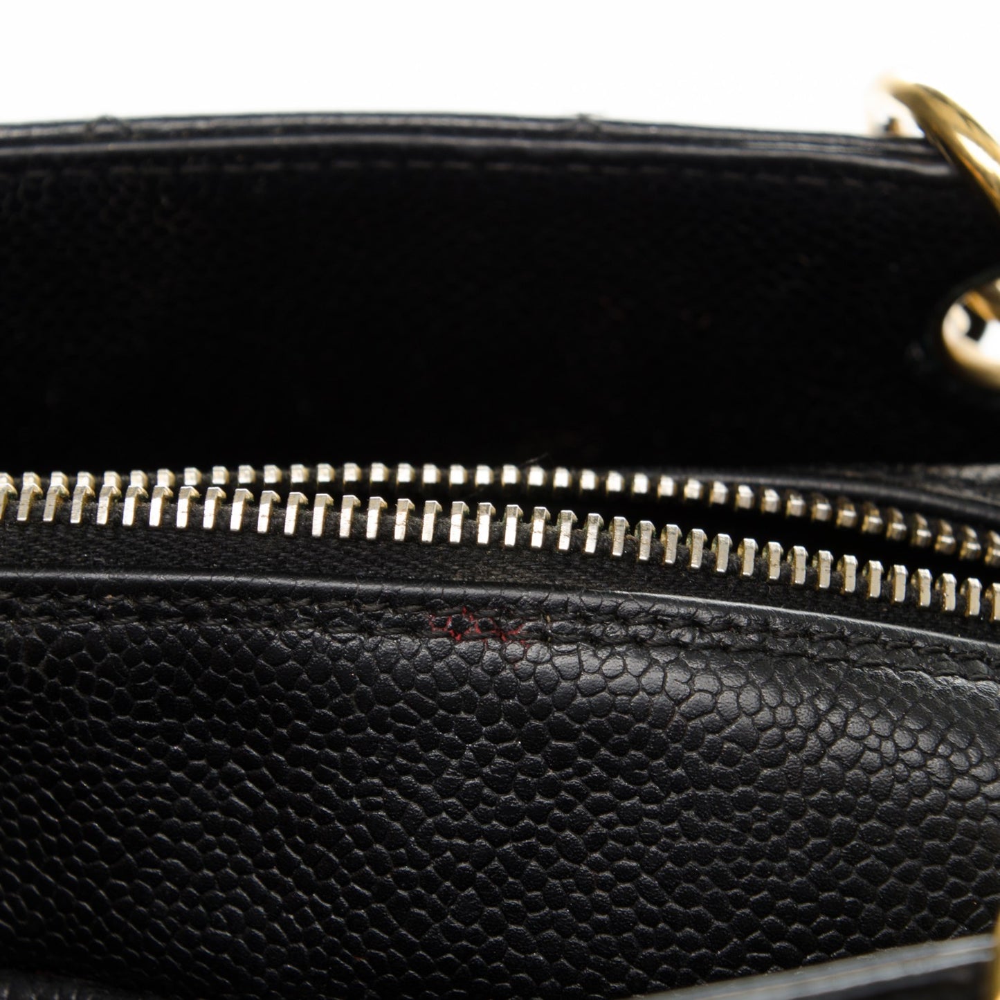 Caviar Quilted Petit Timeless Tote PTT Black