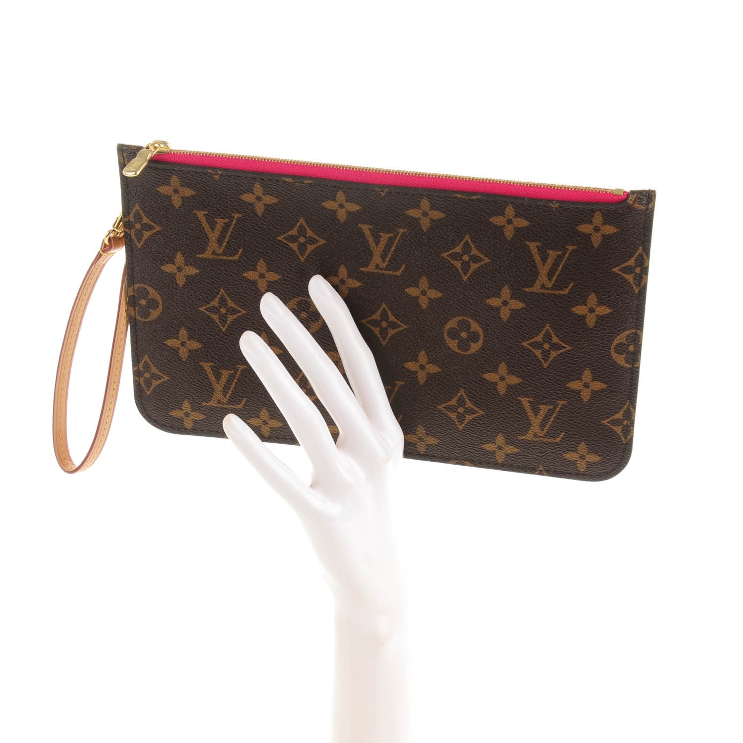 Louis Vuitton Monogram Neverfull MM GM Pochette Cherry 2 of 8