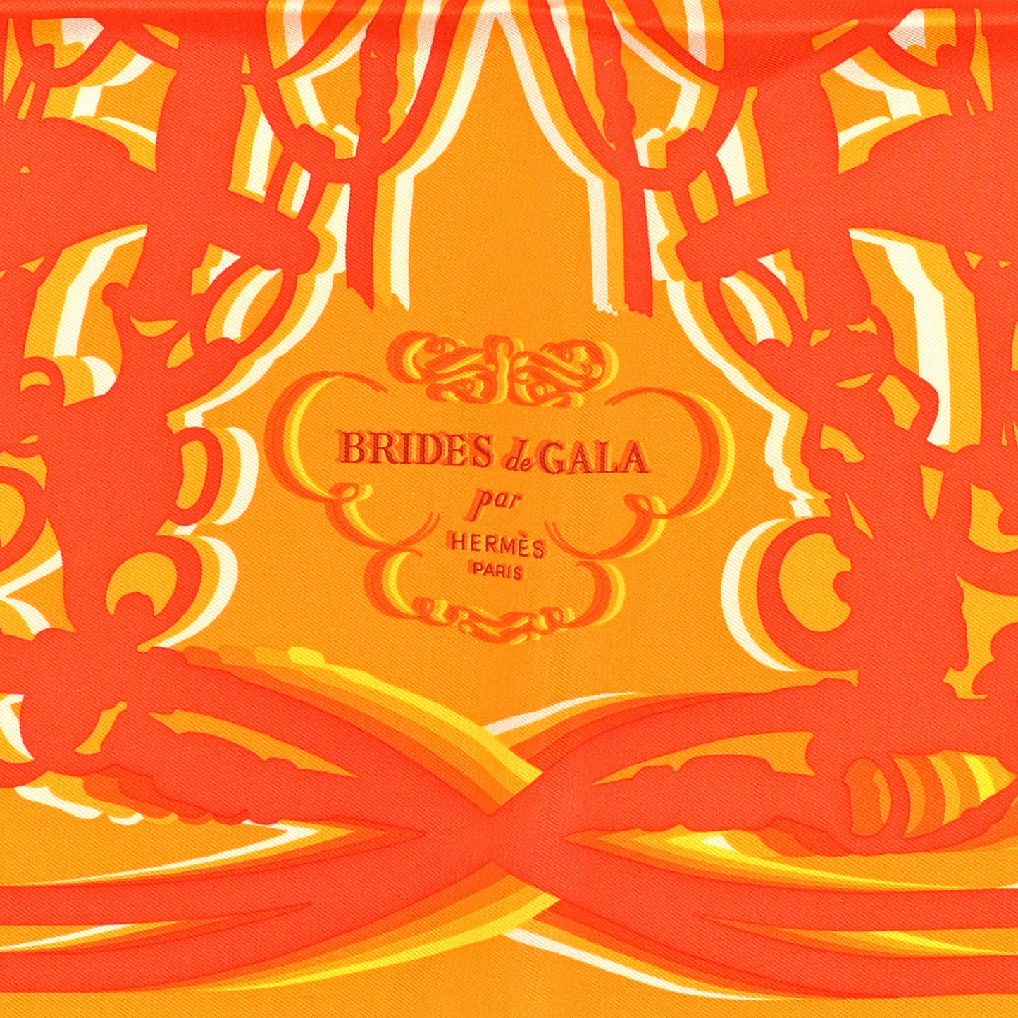 Silk Brides De Gala Shadow Scarf 45 Orange