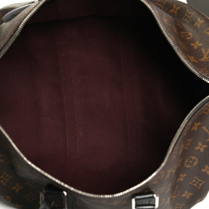 Louis Vuitton Monogram Macassar Keepall Bandouliere 45 5 of 17