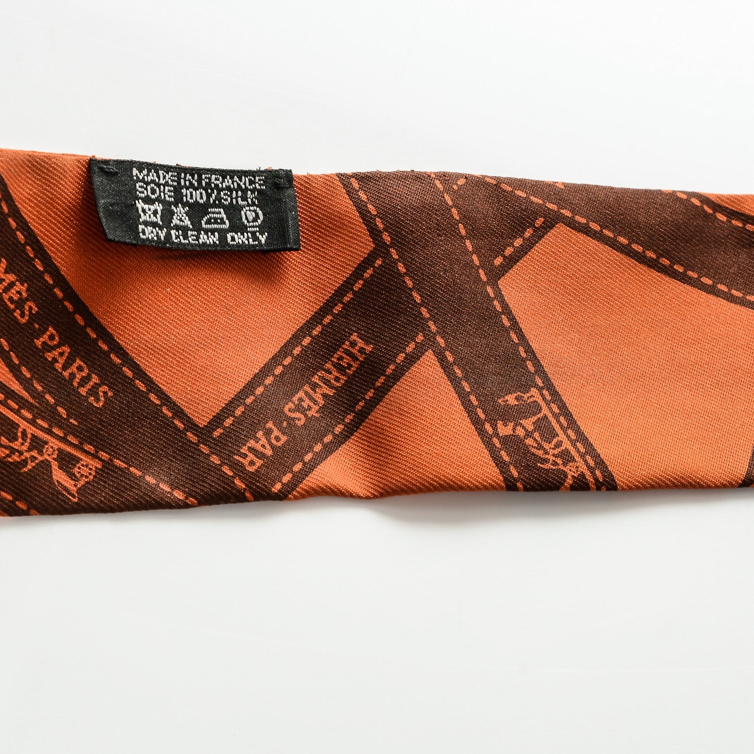 Hermes Silk Bolduc Twilly Orange 8 of 10