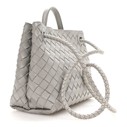 Bottega Veneta Nappa Intrecciato Small Andiamo Shoulder Bag Sterling 3 of 9