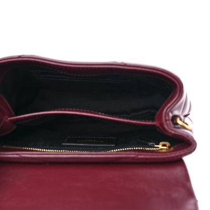Saint Laurent Calfskin Y Quilted Monogram Toy Loulou Monogram Crossbody Bag Rouge Legion 5 of 9