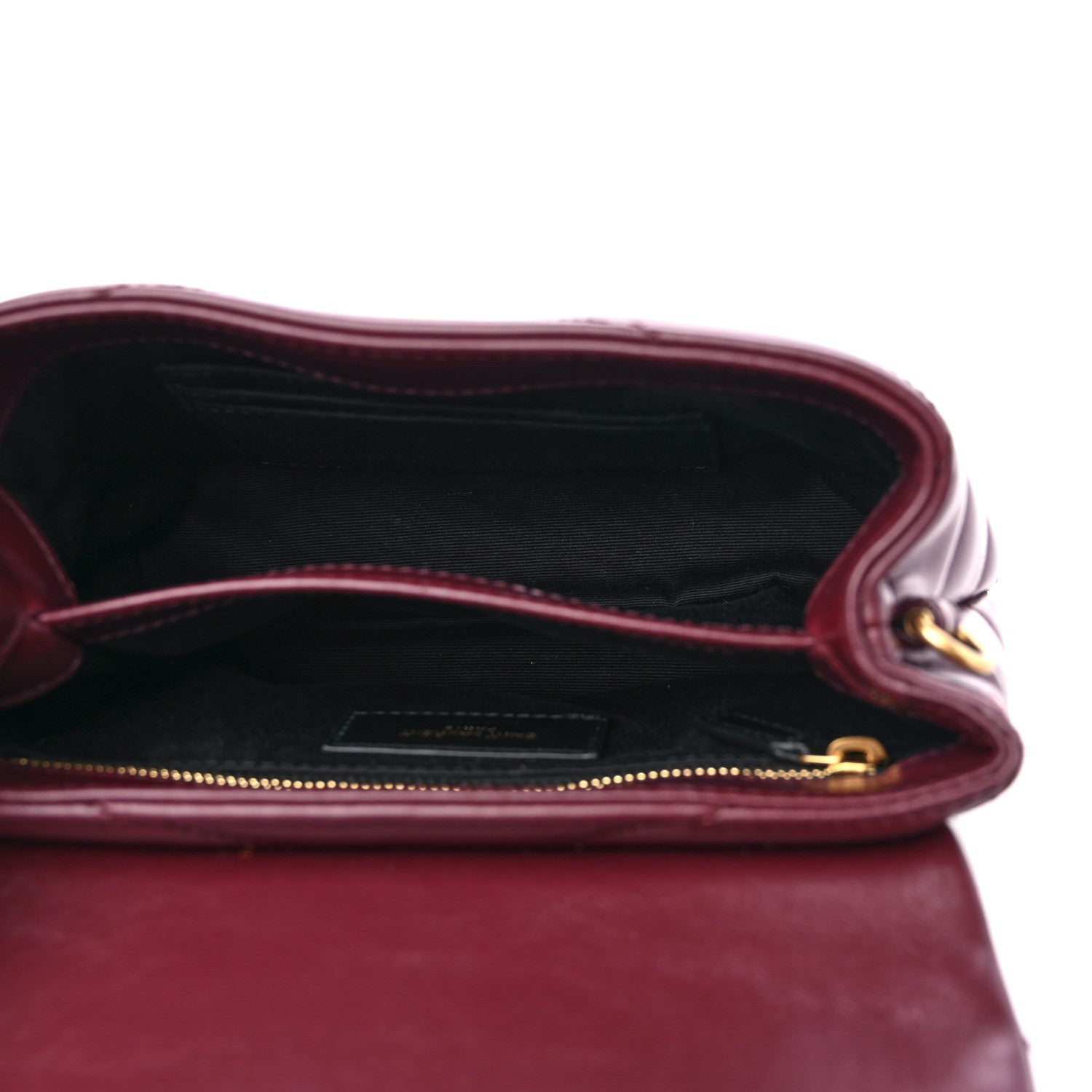 Saint Laurent Calfskin Y Quilted Monogram Toy Loulou Monogram Crossbody Bag Rouge Legion 5 of 9