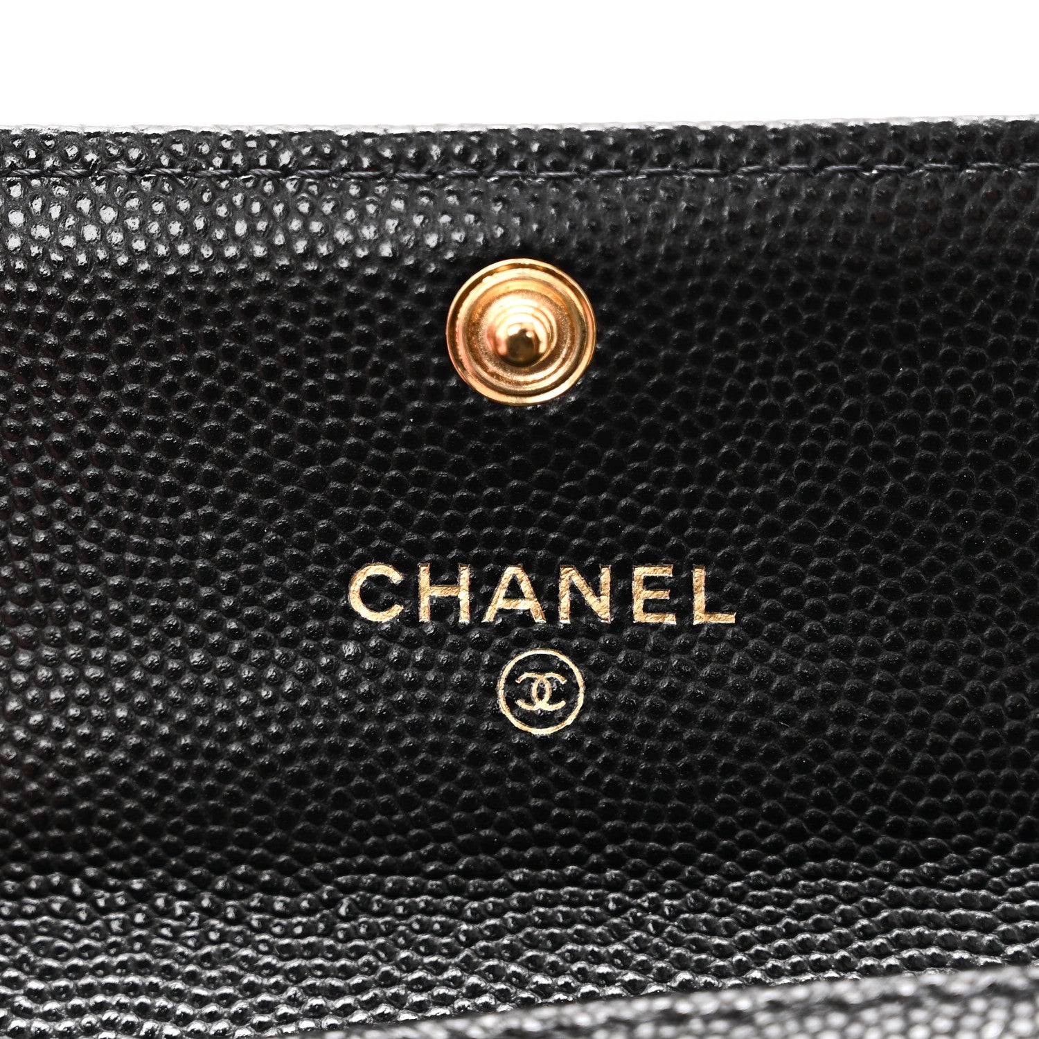 Chanel Caviar Quilted Boy Flap Card Holder Black 6 of 10