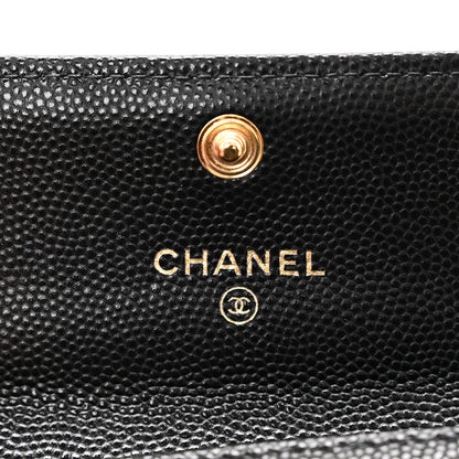Chanel Caviar Quilted Boy Flap Card Holder Black 6 of 10