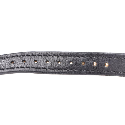 Hermes Stainless Steel Barenia 20mm Nantucket Double Tour Quartz Watch Noir 8 of 14