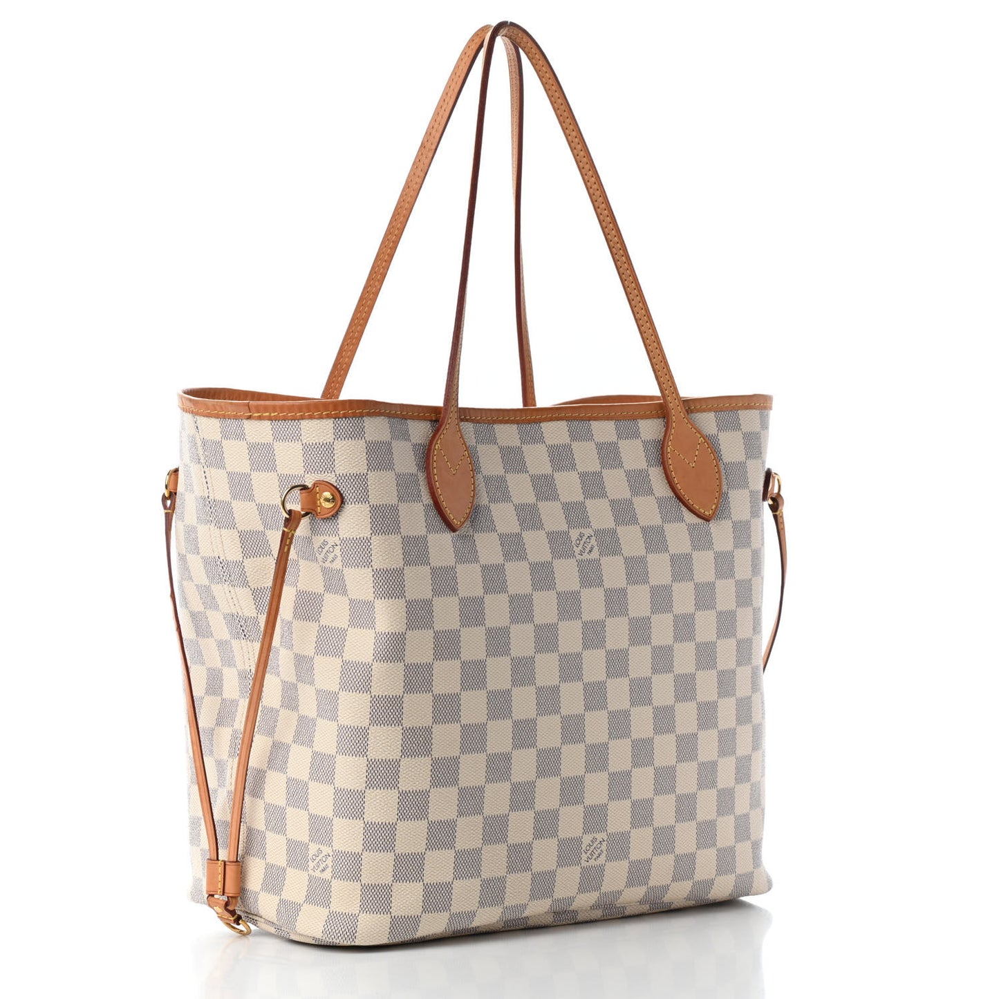 Damier Azur Neo Neverfull MM Rose Ballerine