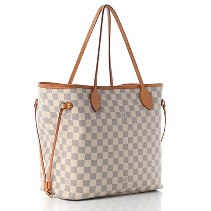 Louis Vuitton Damier Azur Neo Neverfull MM Rose Ballerine 2 of 9