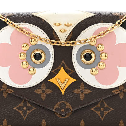 Louis Vuitton Monogram Lovely Birds Pochette Felicie Chain Wallet 10 of 13