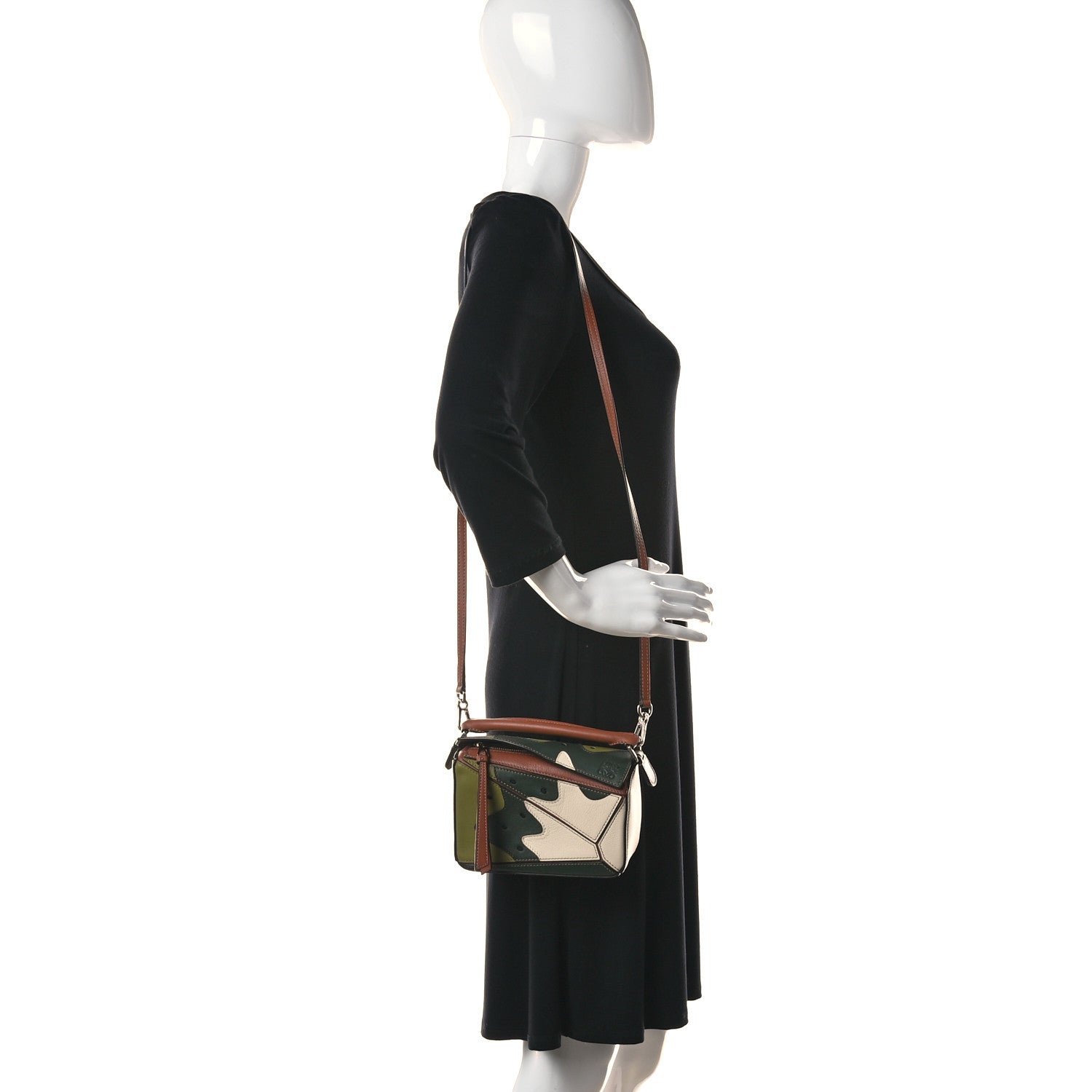Loewe Calfskin Mini Puzzle Bag Kiwi 2 of 11