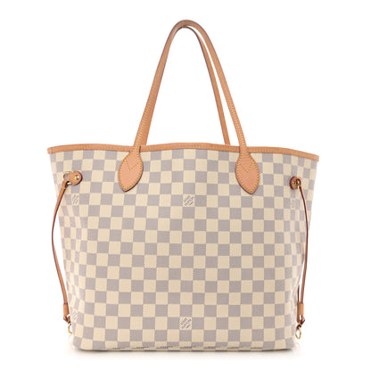 Louis Vuitton Damier Azur Neo Neverfull MM Rose Ballerine 1 of 17