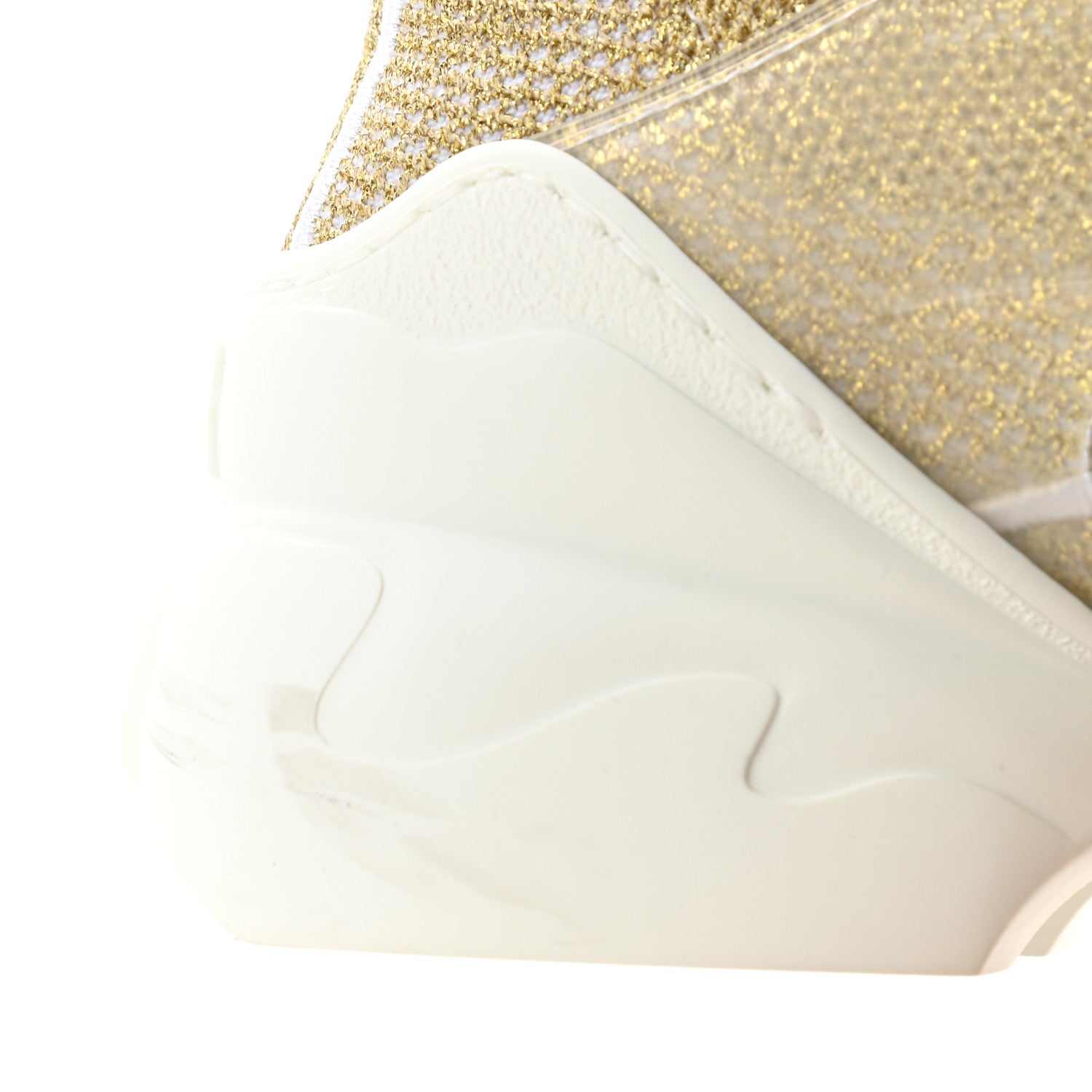 Christian Dior Laminated Knit D-Connect Sneakers 36.5 Gold 9 of 9