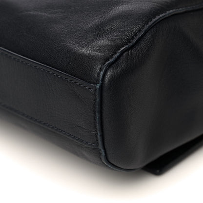 Saint Laurent Smooth Calfskin Suede Medium Reversible Monogram Kate Satchel Navy 16 of 18