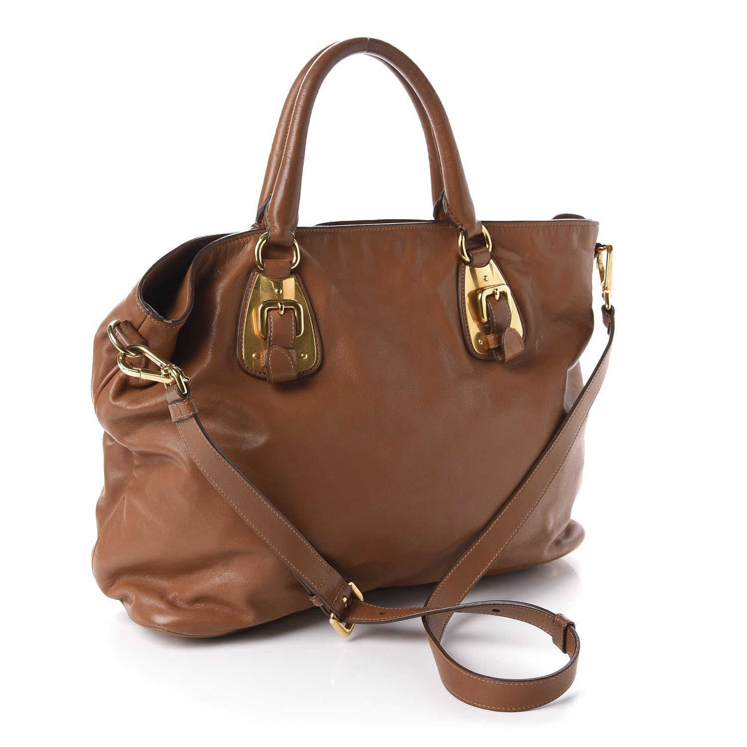 Prada Vitello Daino Tote Cannella 3 of 18