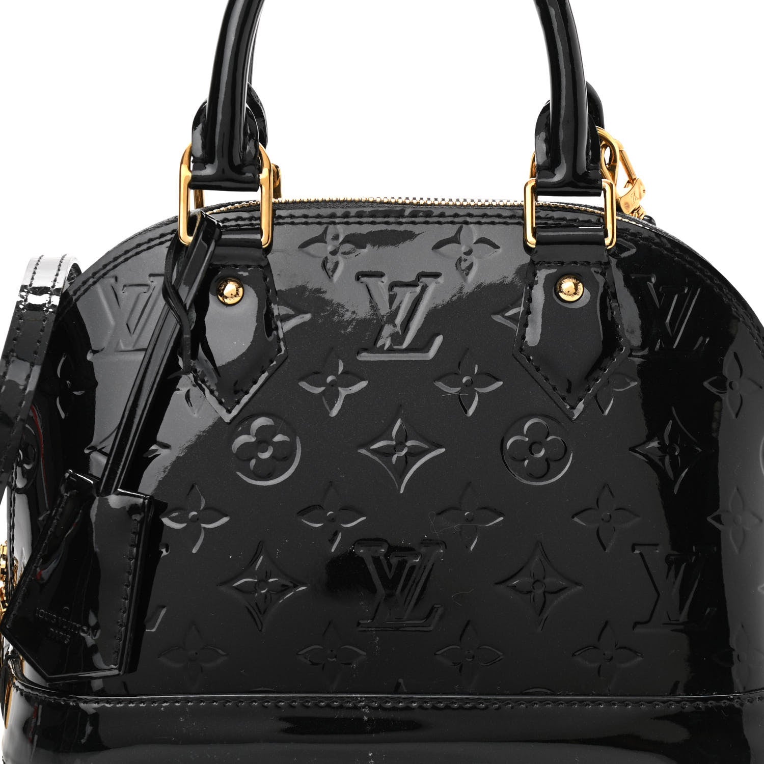 Louis Vuitton Vernis Alma BB Noir Magnetique 10 of 15