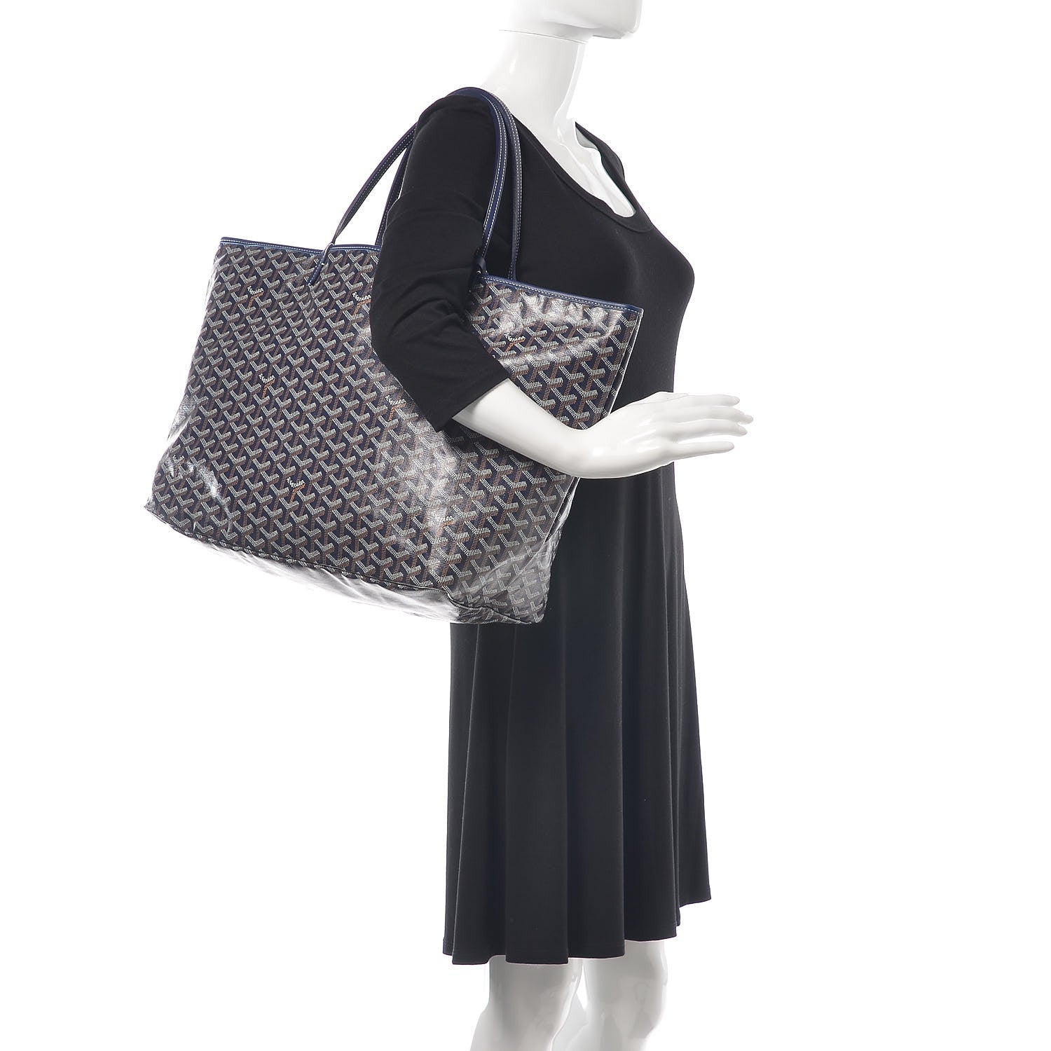Goyard Goyardine Saint Louis GM Navy 2 of 9