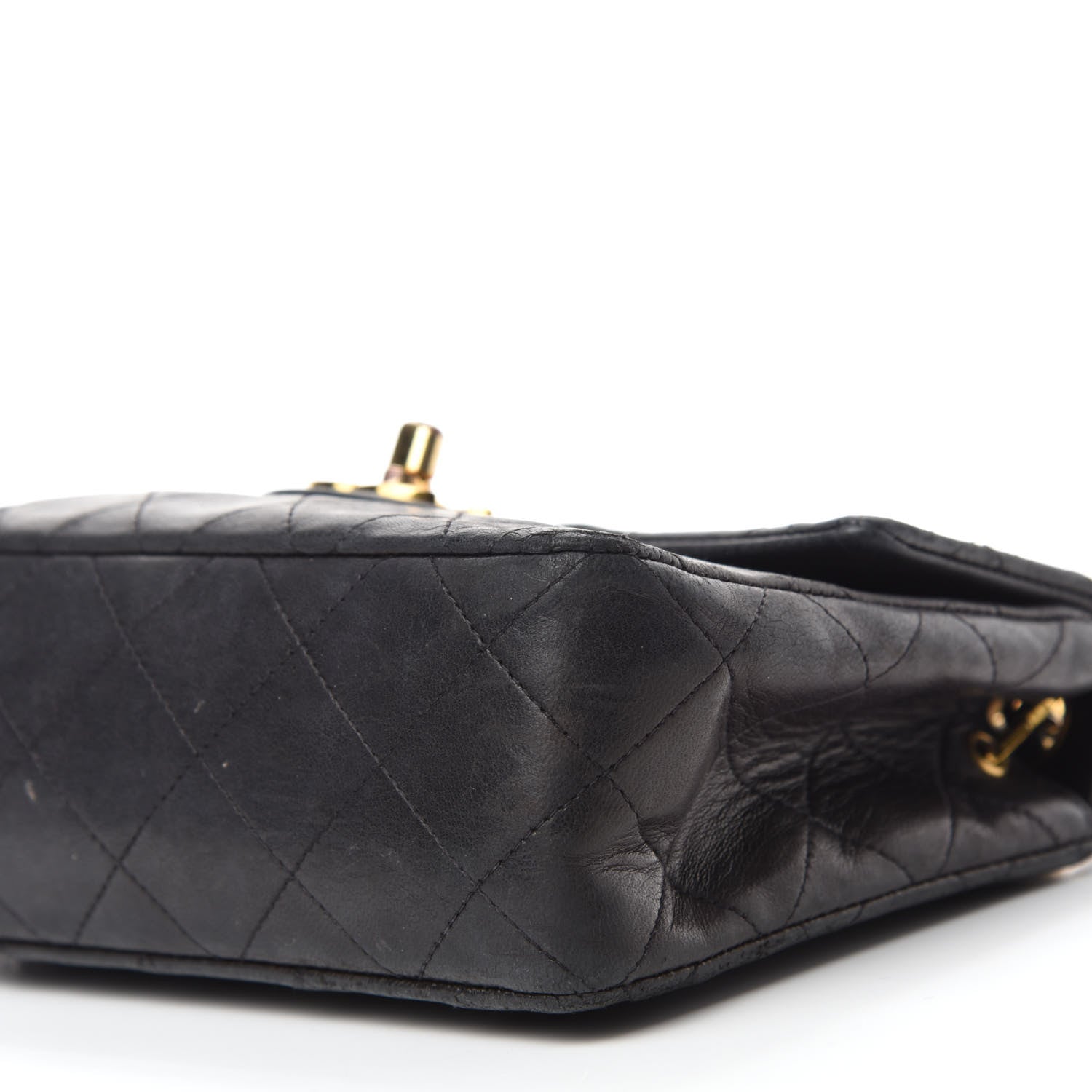 Chanel Lambskin Quilted Mini Square Flap Black 7 of 11