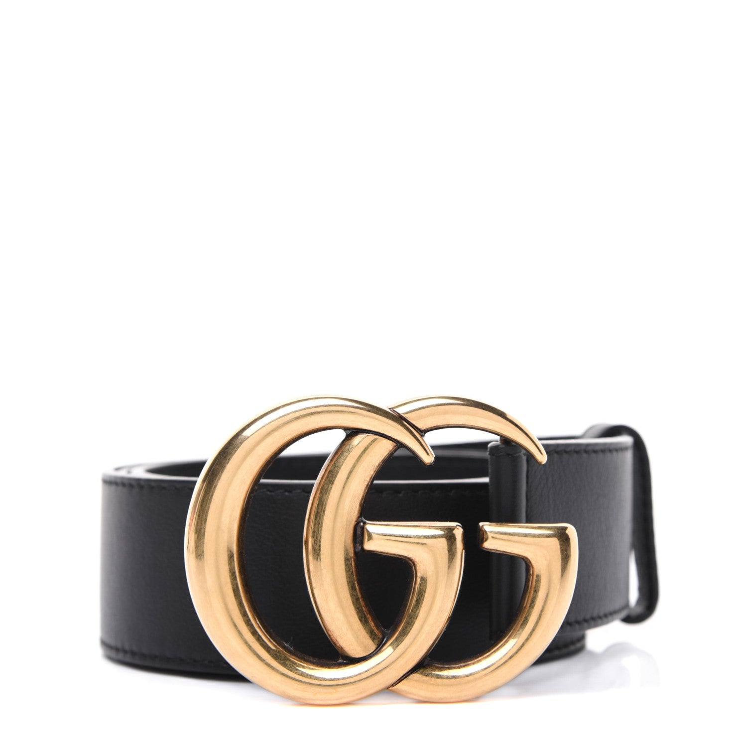 Gucci Calfskin Double G 40mm Belt 80 32 Black 1 of 7
