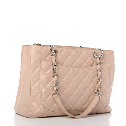 Chanel Caviar Quilted Grand Shopping Tote GST Beige Clair 2 of 9