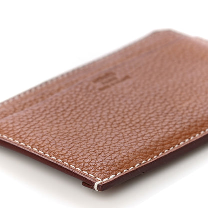 Hermes Barenia Faubourg City 4CC Card Holder Fauve 7 of 9