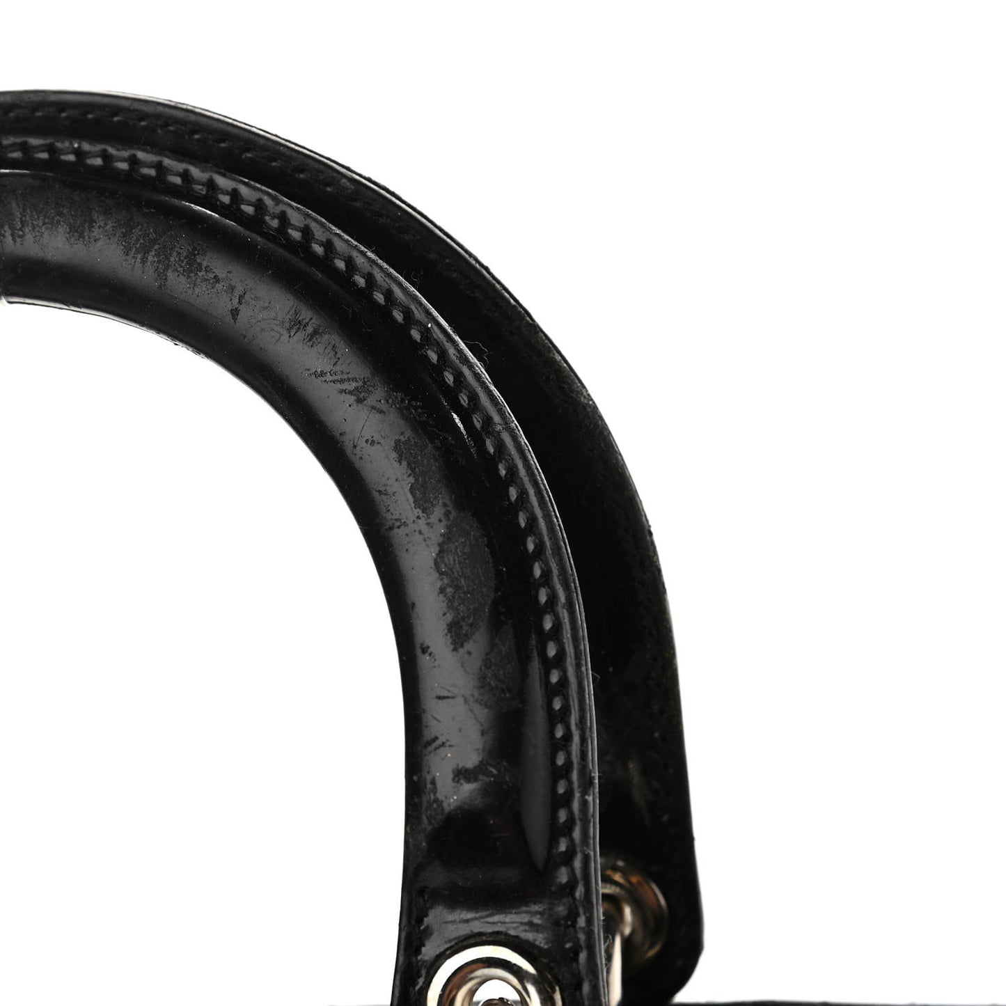 Patent Cannage Large Lady Dior Black