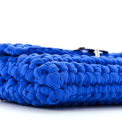 Chanel Crochet Fancy Single Flap Blue 9 of 10