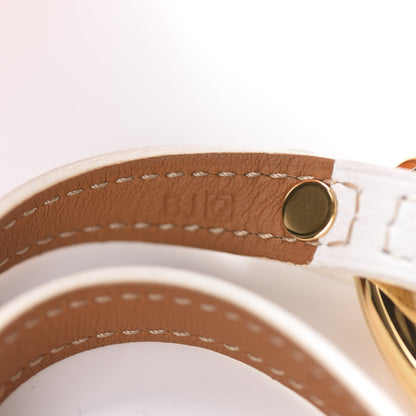 Hermes Epsom Granville Double Tour Bracelet M White 6 of 8