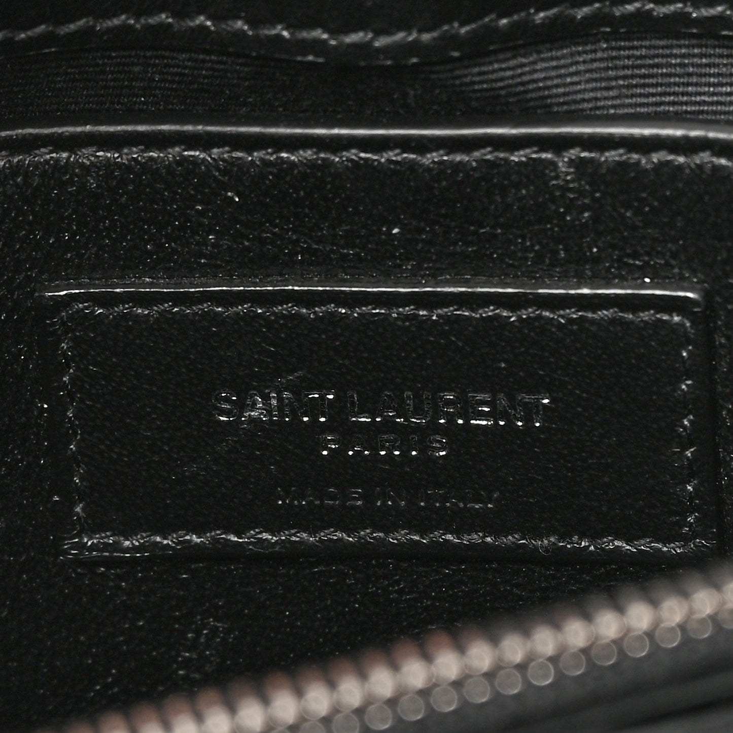 Calfskin Y Quilted Monogram Small Loulou Chain Satchel Black