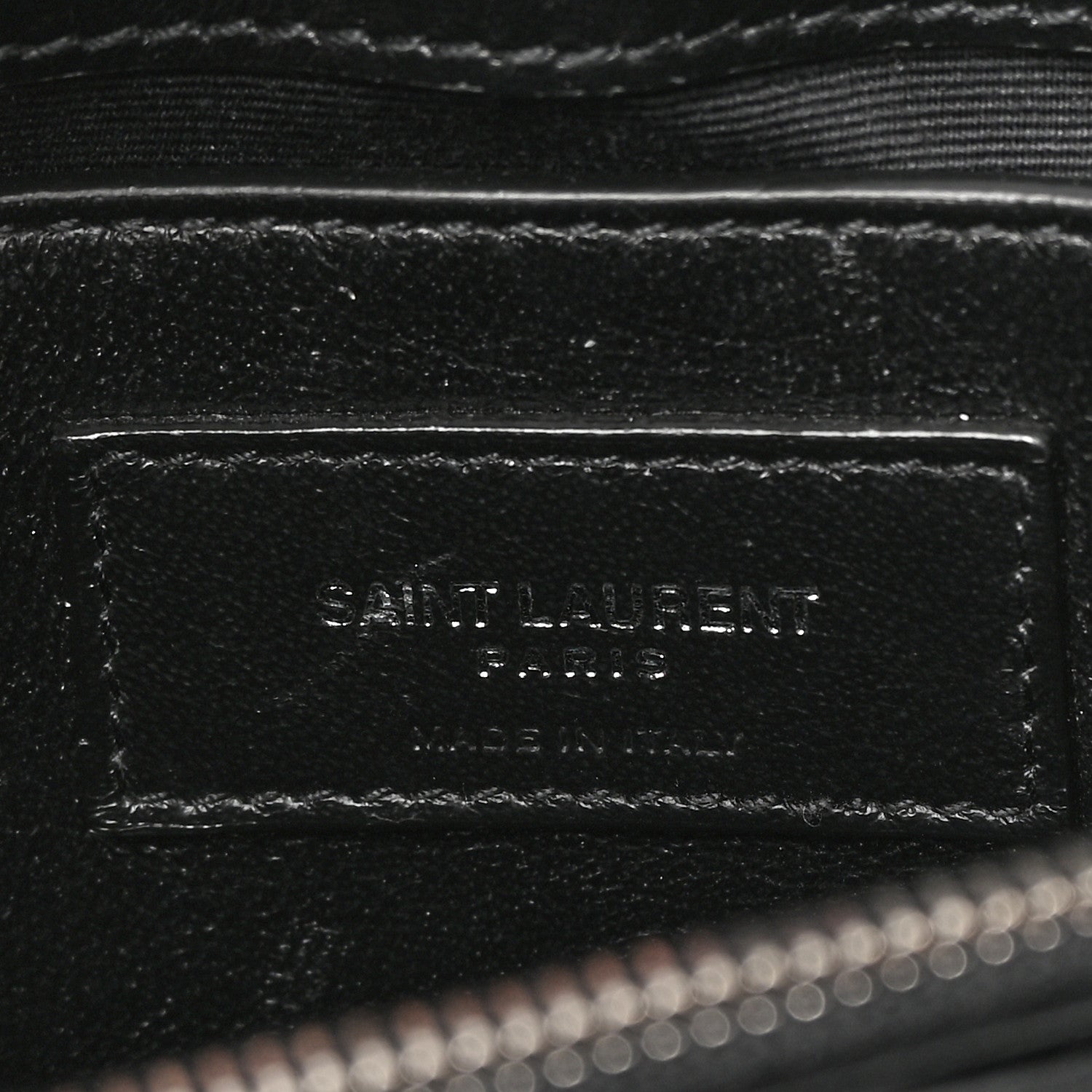 Saint Laurent Calfskin Y Quilted Monogram Small Loulou Chain Satchel Black 3 of 13